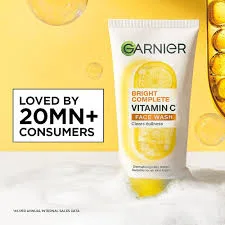 Garnier Bright Complete Vitamin C Face Wash Clear Dullness 50g