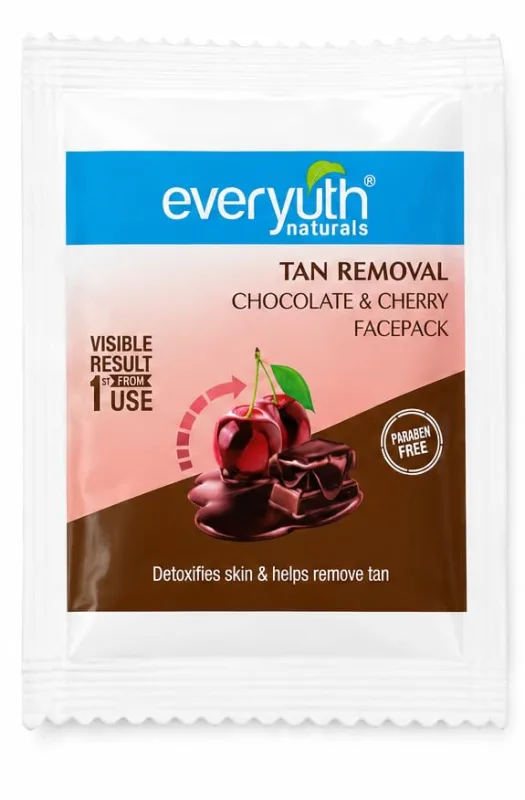 Everyuth Naturals Tan Removal Chocolate & Cherry Face Pack 8g